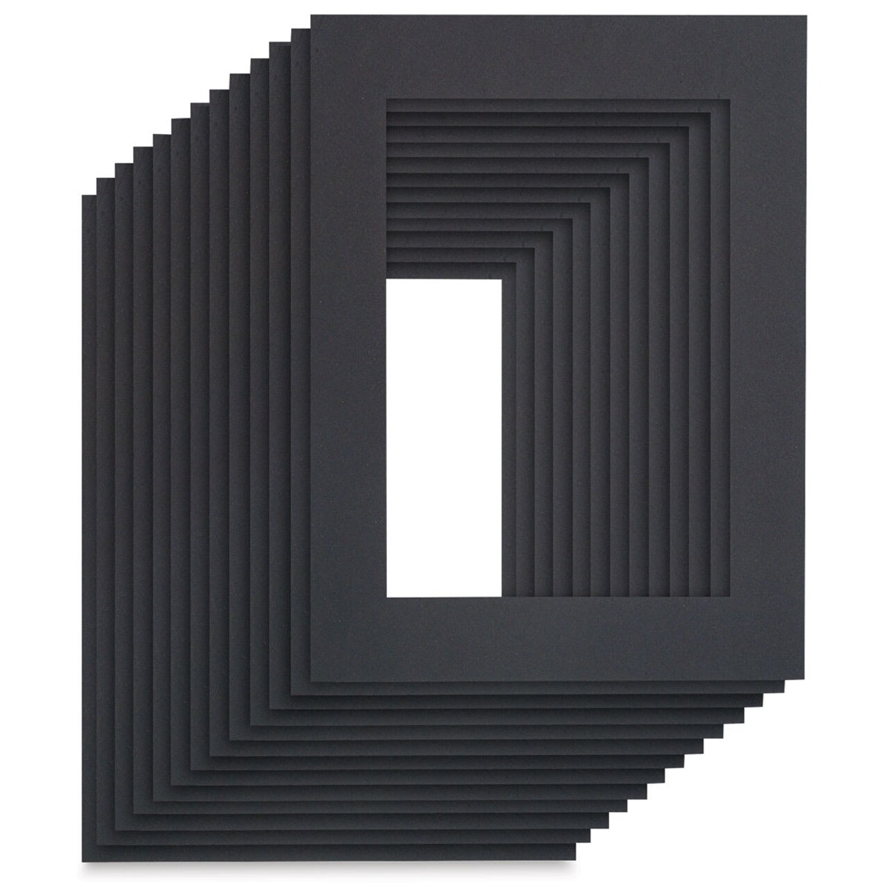 Pre-Cut Mat Frames - Black, 17" x 23" (12" x 18" Artwork Size), Pkg of 12